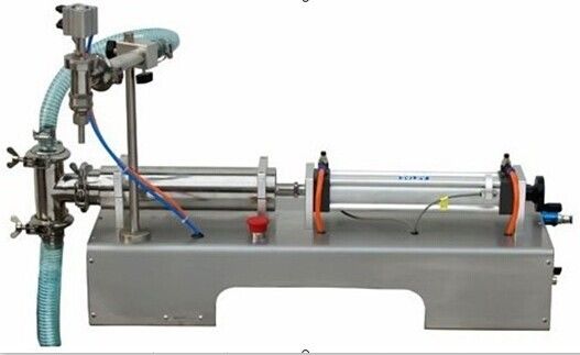 Mesin pengisian cairan horizontal dengan kepala tunggal Pneumatic Semi-otomatis Mesin pengisian piston