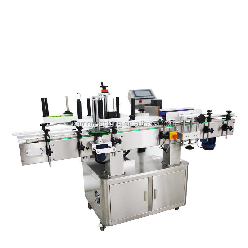 Perlengkapan Pengepakan Sticker Label Applicator Ampuul Air Vial Otomatis Mesin Label Botol Kaca Bulat