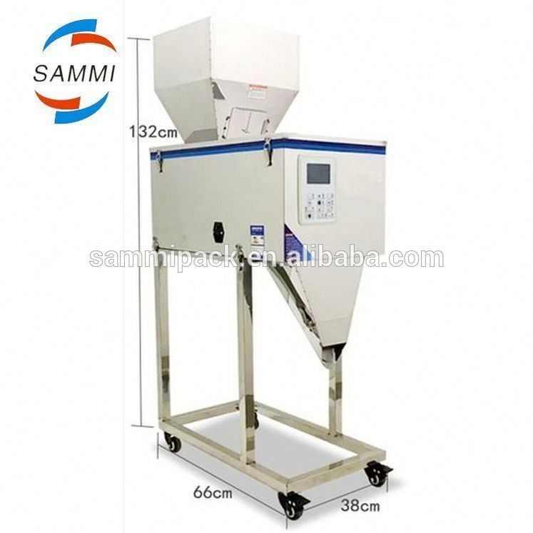 Vibration Tea Weighing Machine, Semi Auto Powder Filling Machine Untuk Tas Teh