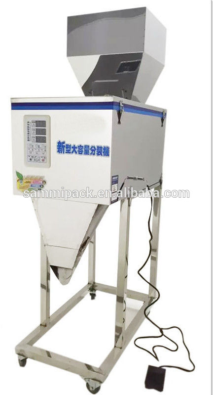 Vibration Tea Weighing Machine, Semi Auto Powder Filling Machine Untuk Tas Teh