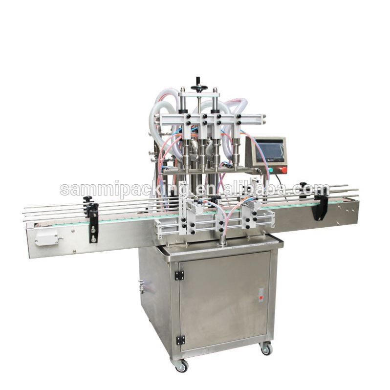 Desain Baru Semi Otomatis Minyak / Jus / Air / Madu Cairan Kaca Kaleng Botol Plastik Pengisian Packingmachine