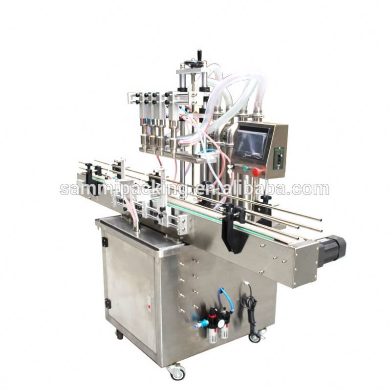 Desain Baru Semi Otomatis Minyak / Jus / Air / Madu Cairan Kaca Kaleng Botol Plastik Pengisian Packingmachine