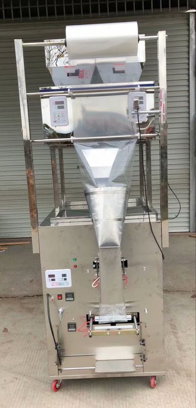 Otomatis 500-1000g Double Head Flour and Wash Powder Filling Machine Menimbang dan Kemasan Kantong untuk Makanan
