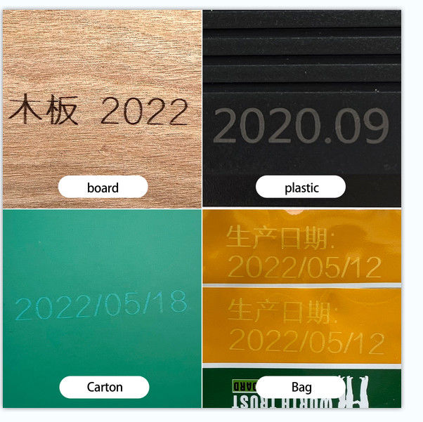 220V 50HZ Handheld Laser Marking Machine Untuk Keterlambatan Tanggal Batch Code QR Code