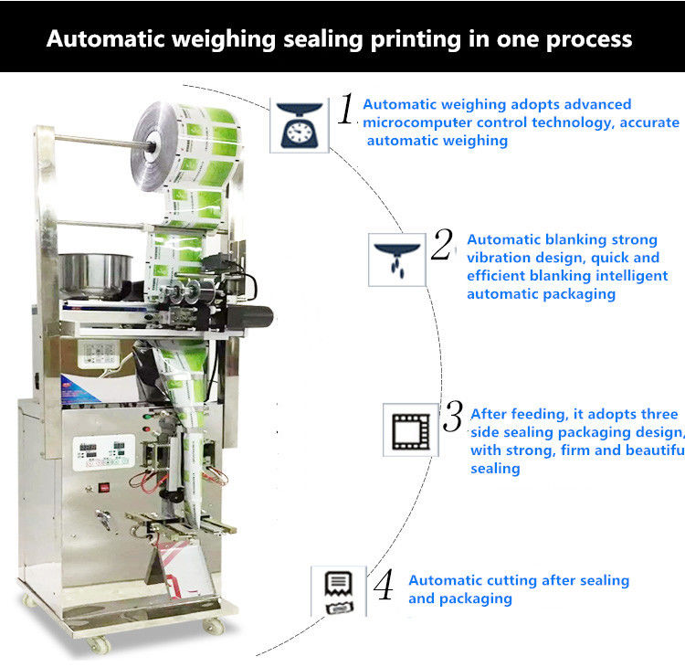Plastik kecil Nylon Filter Paper Tea Bag Packing Machine Tipe yang Didorong Listrik
