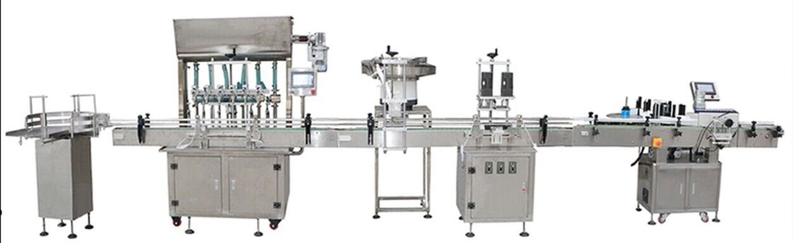 220V Liquid Production Line Otomatis Ketchup Jam Mayonnaise Sauce Cream Botol Pengisian Capping Dan Label Mesin