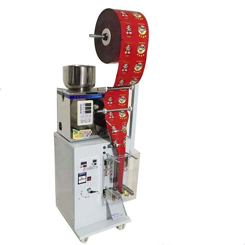 Makanan Kafe Kacang Biji Automatic Weighing Packaging Machine Powder Bag Mesin Pengisi Segel Tiga Sisi Dengan Printer Tanggal