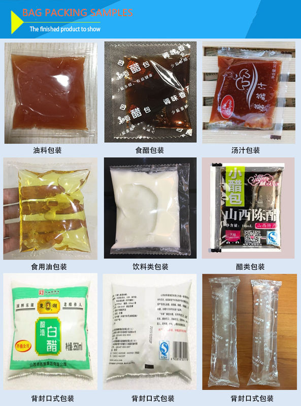 Kantong Doypack Otomatis Kecil Kantong Stand Up Pengemasan Sabun Deterjen Minyak Jus Ketchup Saus Pasta Pengisian Cairan Pengemasan