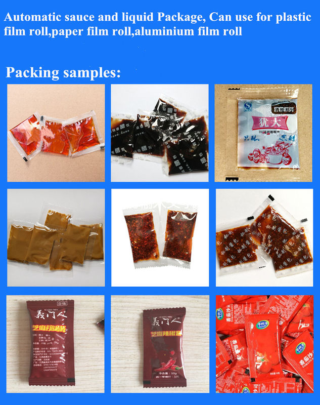 Kantong Doypack Otomatis Kecil Kantong Stand Up Pengemasan Sabun Deterjen Minyak Jus Ketchup Saus Pasta Pengisian Cairan Pengemasan