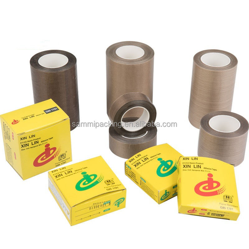 Pita serat kaca berlapis PTFE cokelat untuk pengelasan dan penyegelan Lebar sabuk 13/15/19/25/30/50MM