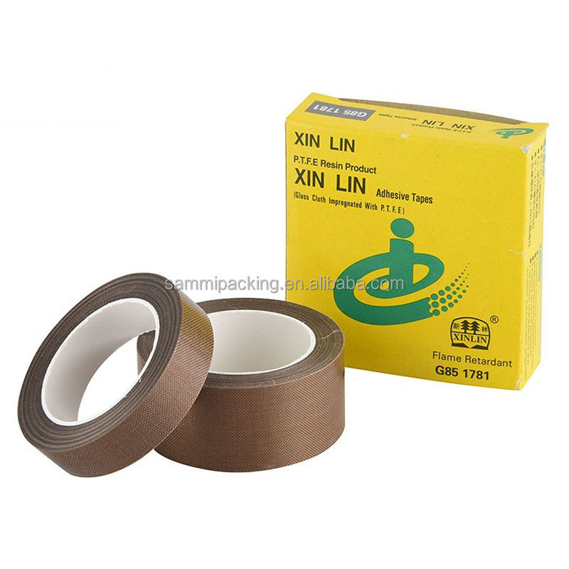 Pita serat kaca berlapis PTFE cokelat untuk pengelasan dan penyegelan Lebar sabuk 13/15/19/25/30/50MM