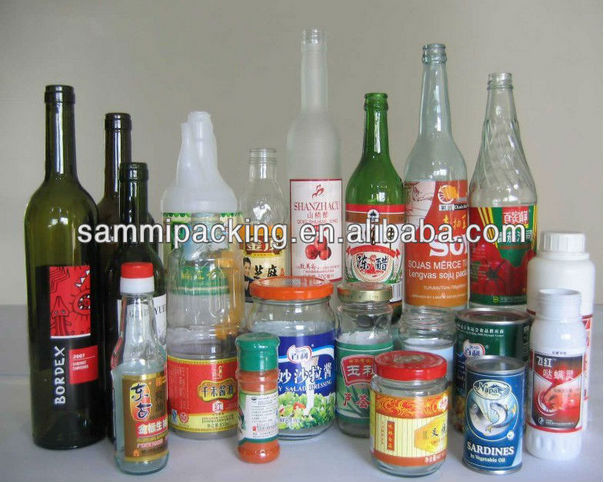 Bungkusan Kayu Mesin Pelabelan Tipe Cerdas untuk Kaleng Timah Anggur dan Botol Bulat