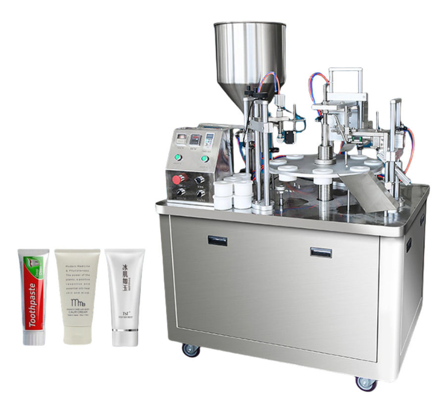 Otomatis Tube Sealer Laminate Toothpaste Lotion Otomatis Lembut Aluminium Plastik Tube Pengisian Dan Mesin Sealing