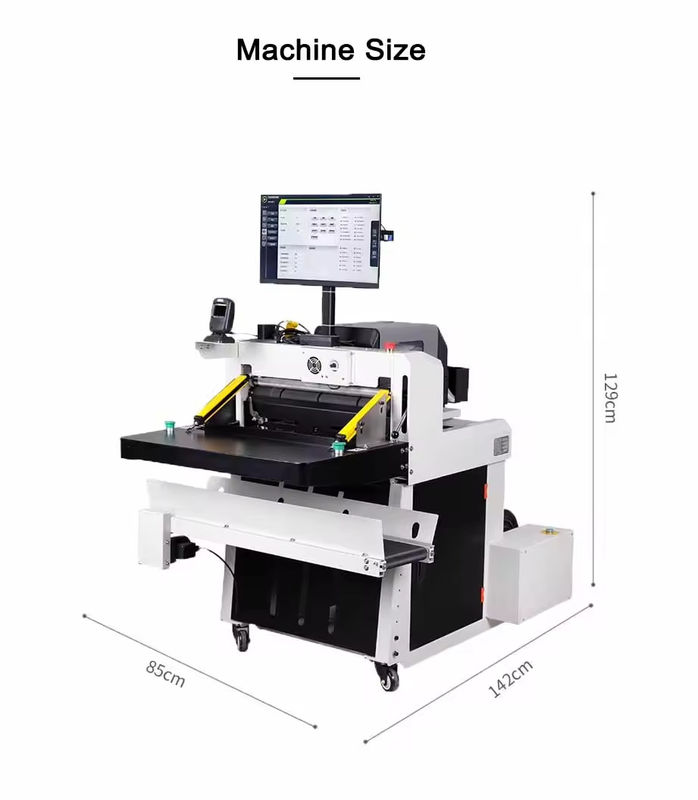 Mesin Pencetakan Barcode Scanning Automatic Printing Express Sheet PE Roll Bags Bagging Sticking Labels Sealing Packaging Machine