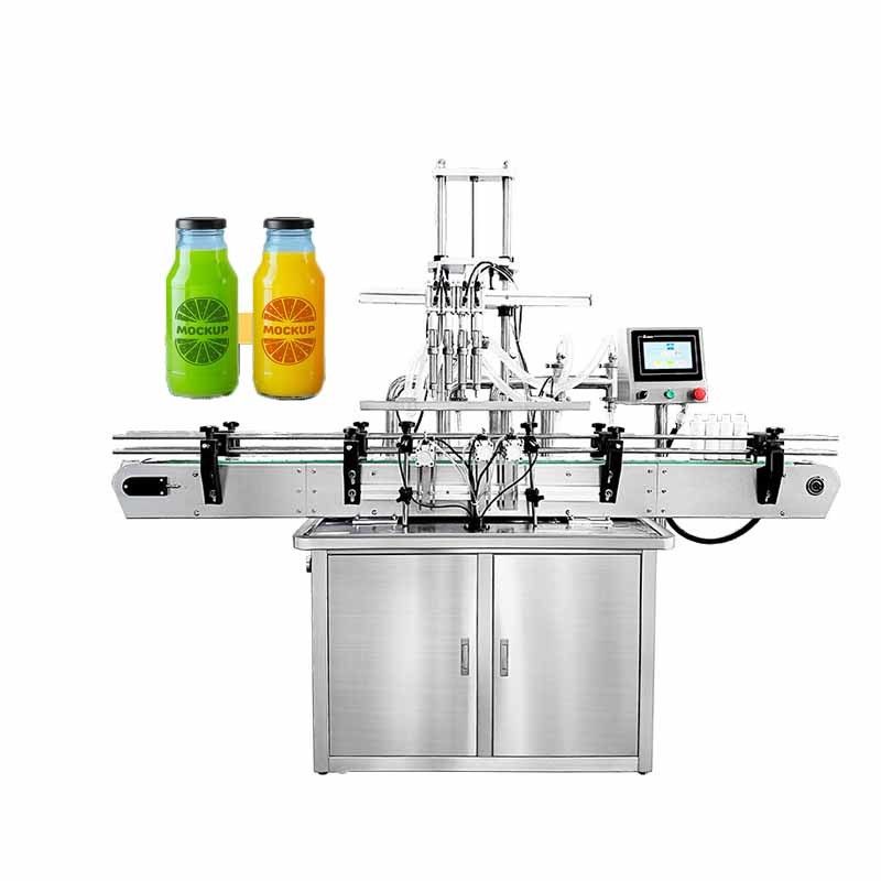 Mesin Produksi Otomatis Botol Penuh Cairan Tutup Label Baris Mesin Penuh Minyak Baja Rostless Lip Oil Milk Carton
