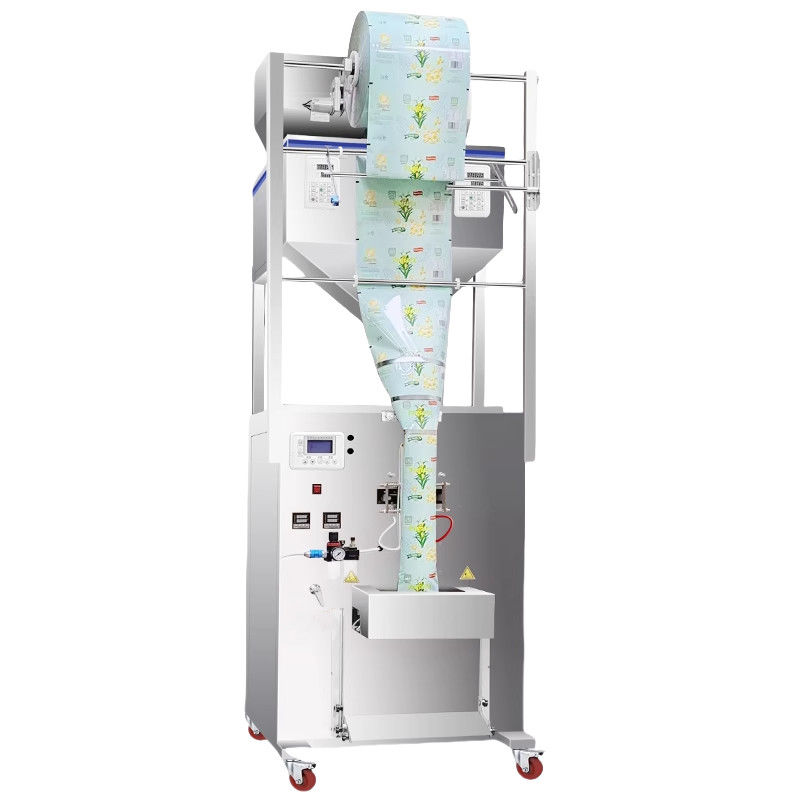 Multifunctional Doublehead Sugar Filling Coffee Beans Weighing Packing Machine 500g 1000g 450*470*1750MM Komoditas