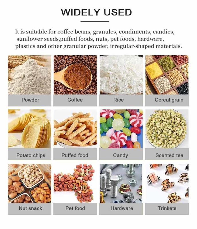 Multifunctional Doublehead Sugar Filling Coffee Beans Weighing Packing Machine 500g 1000g 450*470*1750MM Komoditas