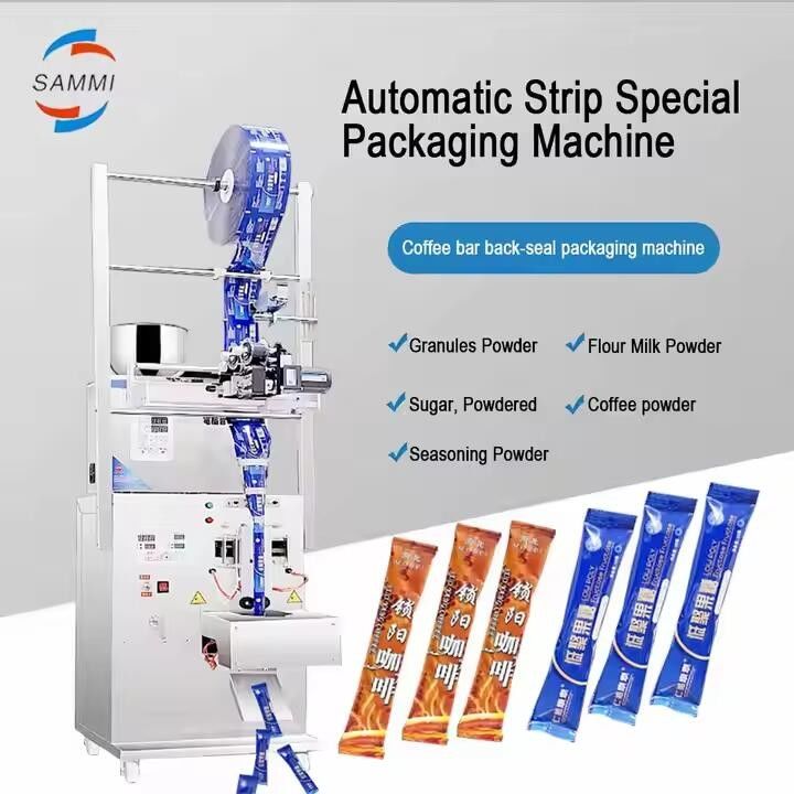 Pabrik Harga Teh Powder Packing Machine Gula garam Kopi Stick Sachet Packing Machine Dengan Hot Stamp Coder