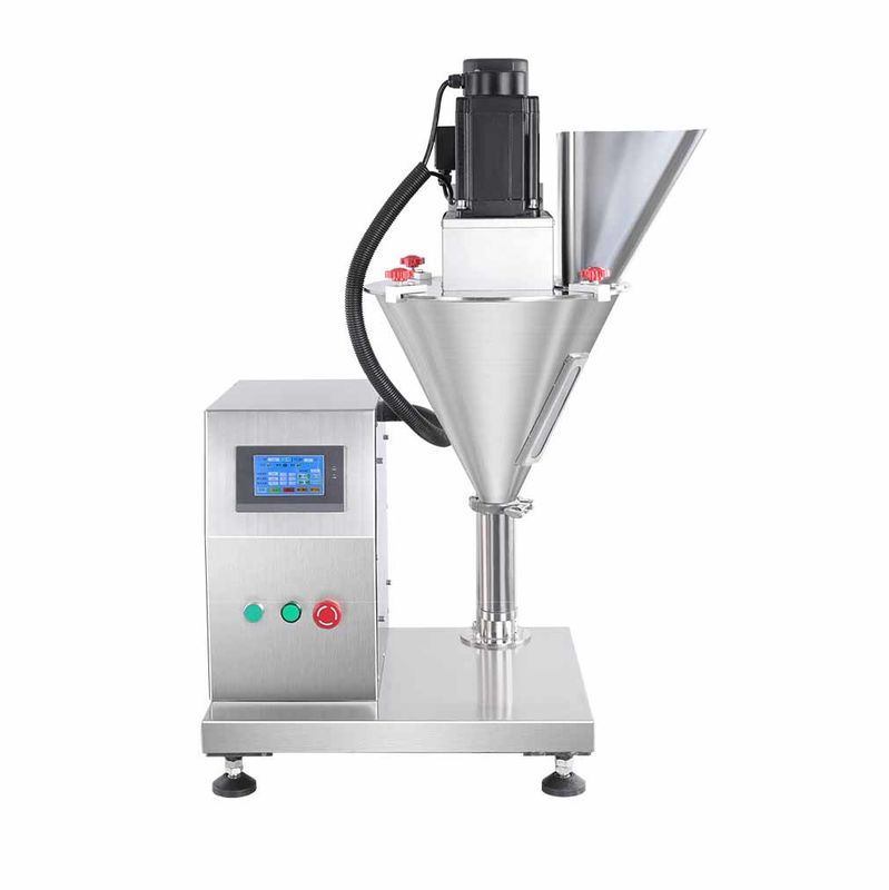 Mudah dioperasikan Semi-otomatis Single Head Power Filler Volume kecil bubuk halus Auger Mesin Pengisian