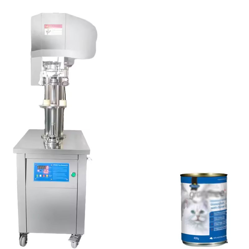 Vertikal Tin Can Sealer Komersial Semi-Automatic Can Sealing Machine untuk Plastic Can Aluminium Can