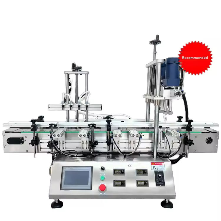Automatic Tabletop Magnetic Pump Small Liquid Filling Capping Machine for Volume Bottle Skin Toner Massage Oil