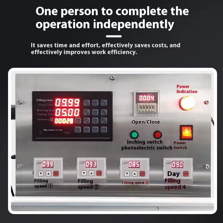 Mesin Pengisian Cairan Pompa Magnetik 4 Kepala Otomatis PET untuk Skala Kecil Kaca Jus Buah Minuman Botol Susu Pengisian Kecil