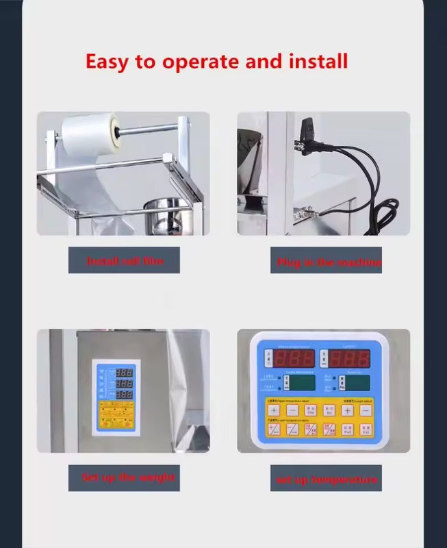 Mesin Kemasan Multifungsi Piring Popcorn Chin Chips Nut Flour