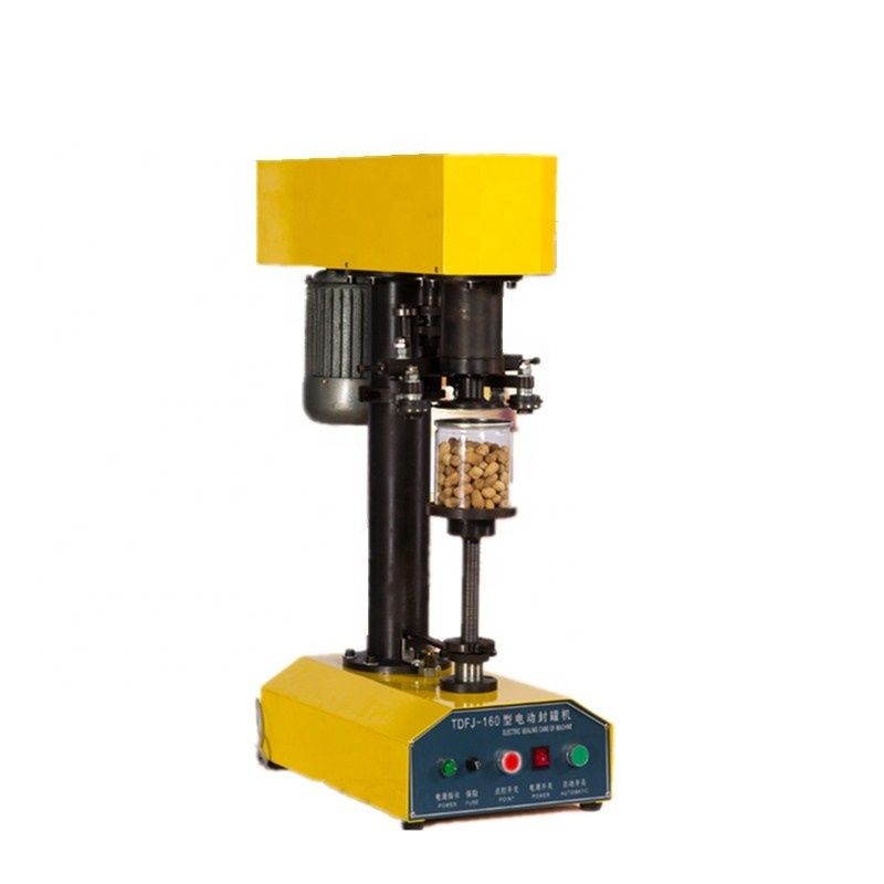 Penjualan Panas TDFJ-160 Kaleng Makanan Wadah Stoples Plastik Tutup Kaleng Aluminium Bir Mesin Penyegel Kaleng