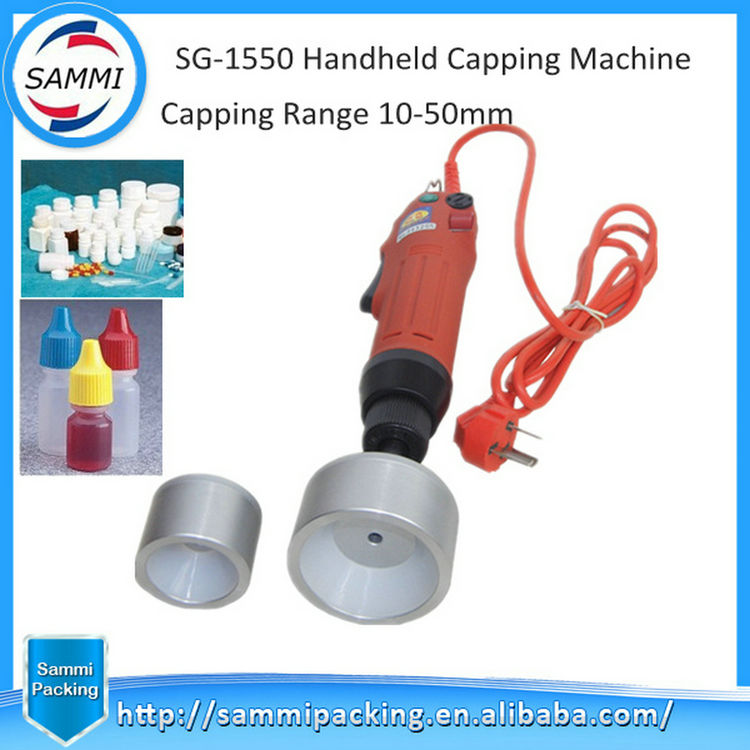 Grosir Mesin Penutup Vial Semi-otomatis Listrik untuk Botol Kaca Plastik Produk Menarik China Motor Core