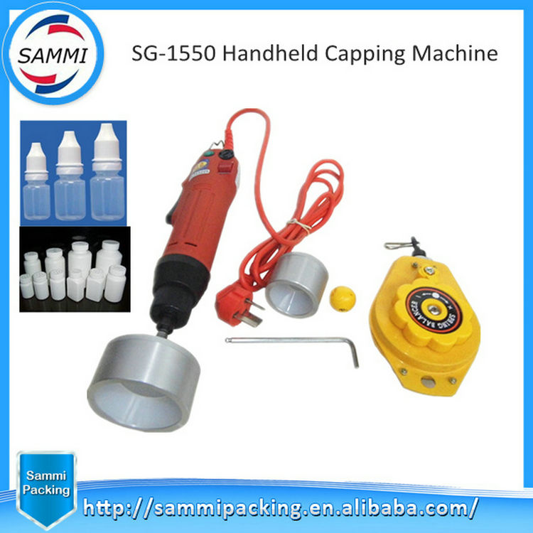 Grosir Mesin Penutup Vial Semi-otomatis Listrik untuk Botol Kaca Plastik Produk Menarik China Motor Core