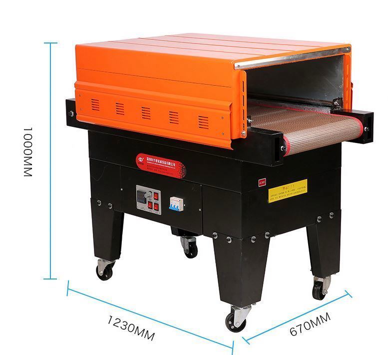 Jual panas BS-4535 Mesin Pengemasan Kerutan Panas Jet Kerutan Terowongan Besar Plastik PVC Film Kerutan Membungkus Mesin