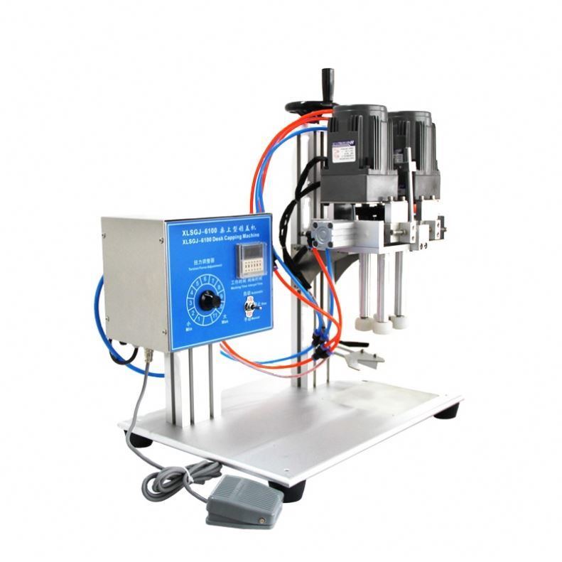 Spray Caps Capping Machine, Mesin Penutup Botol Semi-otomatis untuk Shampoo, Shower Gels