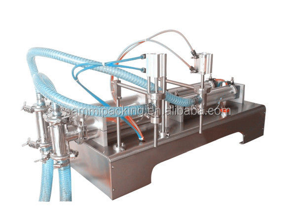 Mesin Pengisi Cairan Pneumatik Berkecepatan Tinggi, Pengisi Minyak Bunga Matahari Berkepala Ganda, Mesin Pengisi Sabun Cairan