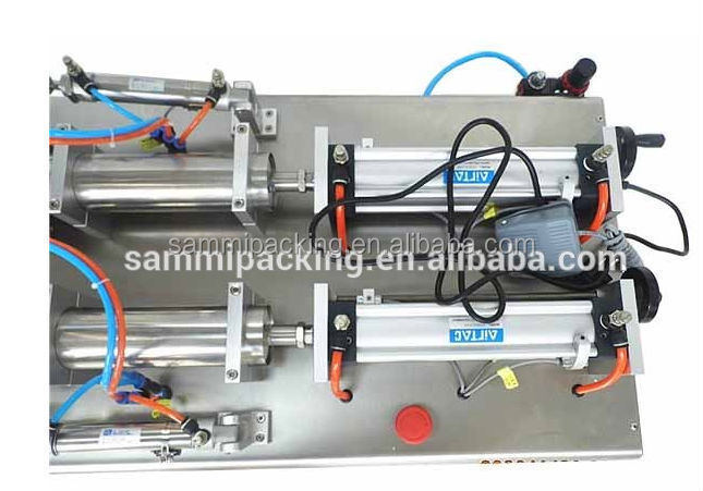 Mesin Pengisi Cairan Pneumatik Berkecepatan Tinggi, Pengisi Minyak Bunga Matahari Berkepala Ganda, Mesin Pengisi Sabun Cairan