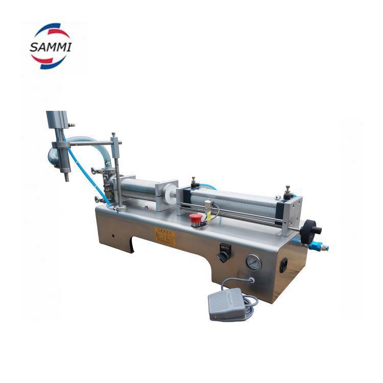 Mesin Pengisi Cairan dan Bahan Kimia Pneumatik Baru Semi-Otomatis Piston Volumetrik untuk Air Minyak Minuman Kondisi Bekas