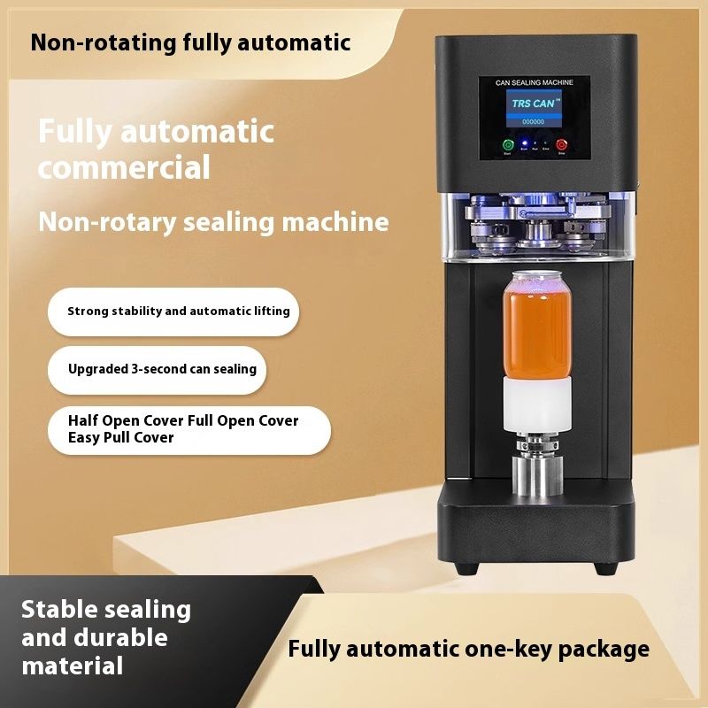 2025 Hot Selling Semi Automatic PET Can Sealer Machine High Speed 3S Aluminium Plastic Lid Sealing untuk Minuman Bubble Tea/Juice