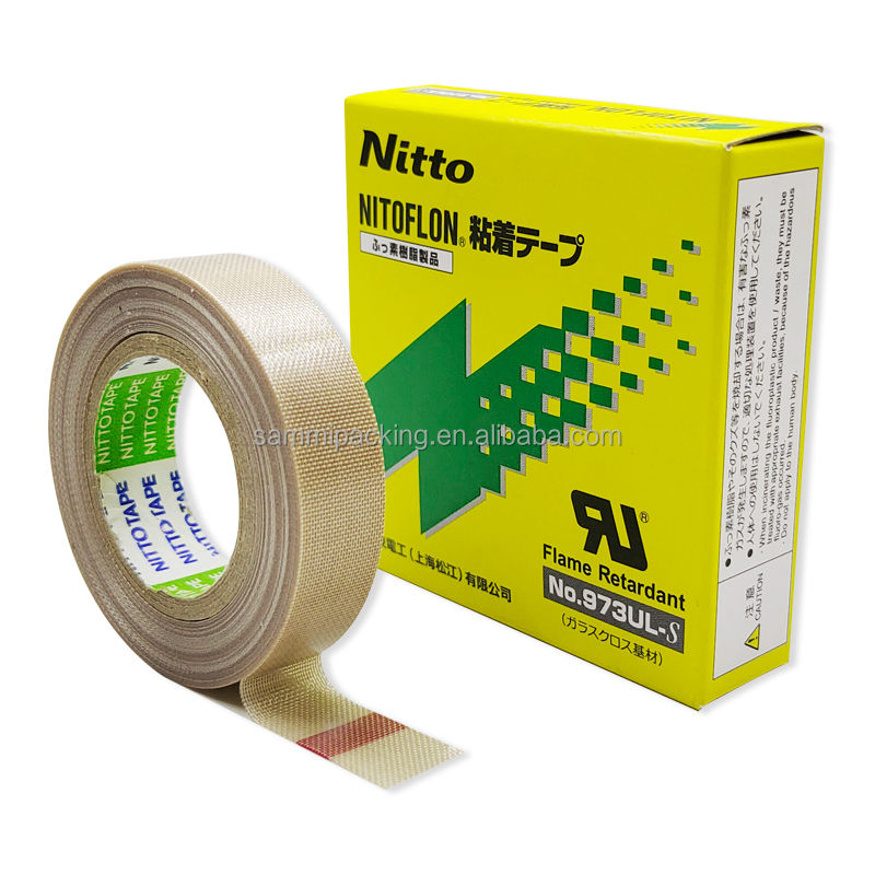 NITTO PTFE 973UL 13mm19mm Te Flon Silikon Suhu Tinggi Tahan Panas Pita Segel Tahan Panas