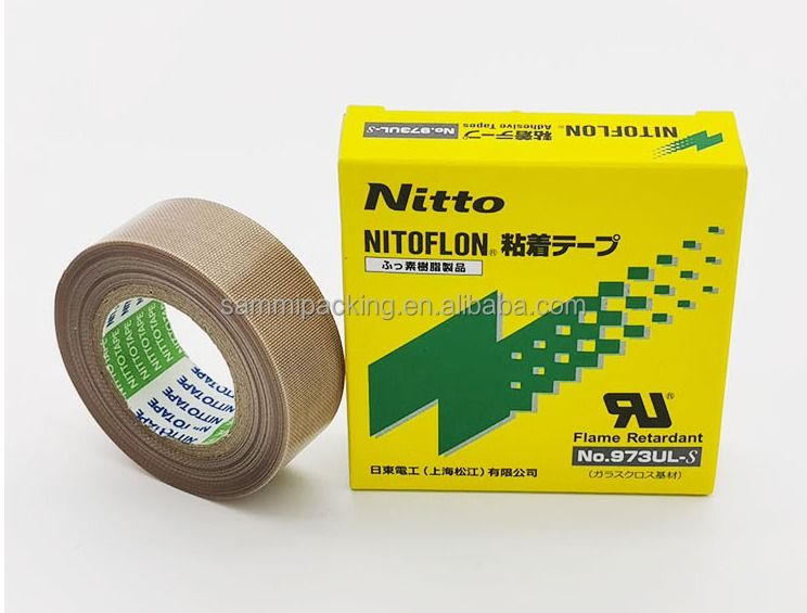 NITTO PTFE 973UL 13mm19mm Te Flon Silikon Suhu Tinggi Tahan Panas Pita Segel Tahan Panas