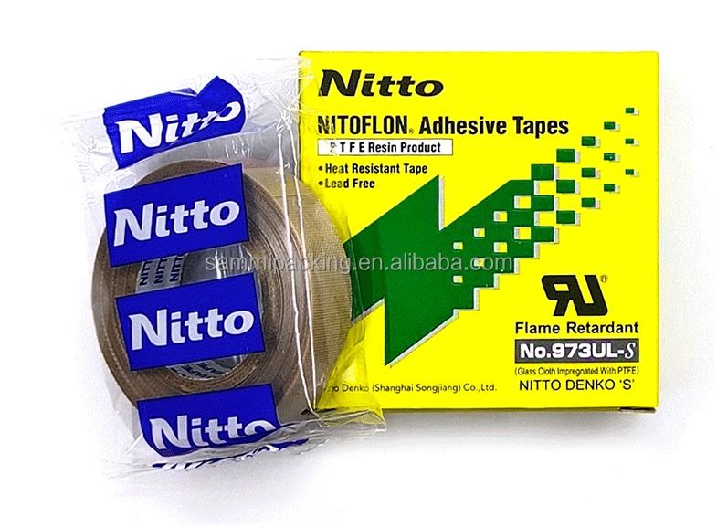 NITTO PTFE 973UL 13mm19mm Te Flon Silikon Suhu Tinggi Tahan Panas Pita Segel Tahan Panas