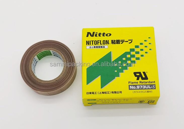 NITTO PTFE 973UL 13mm19mm Te Flon Silikon Suhu Tinggi Tahan Panas Pita Segel Tahan Panas