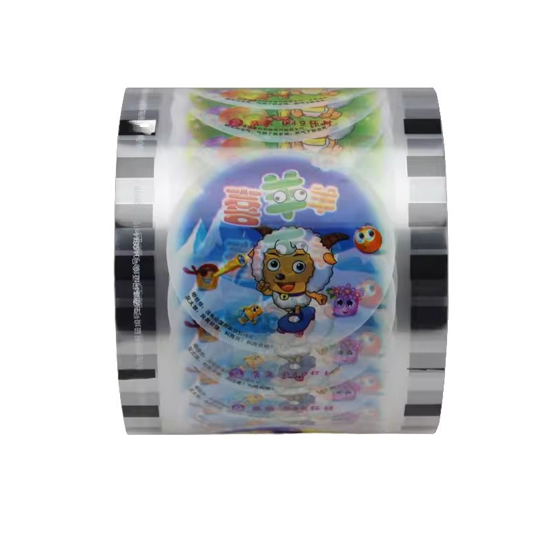 Custom Printed Logo Disposable Plastic Bubble Boba Tea Cups Sealer Roll Custom Printing Pp Pet 95Mm Seal Cup Sealing Film