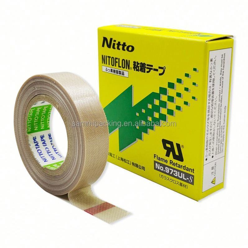 Pita Nitto Denko 973ul 0.08mm*13mm*10m Pita Tahan Panas untuk Isolasi Listrik Tahan Panas