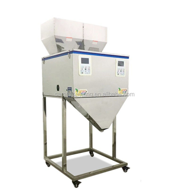 Kualitas tinggi 50-5000g Mesin Pengisian Bubuk Partikel Otomatis Teh Biji Kacang Pengemasan Menimbang Mesin Pengemasan Pengisi