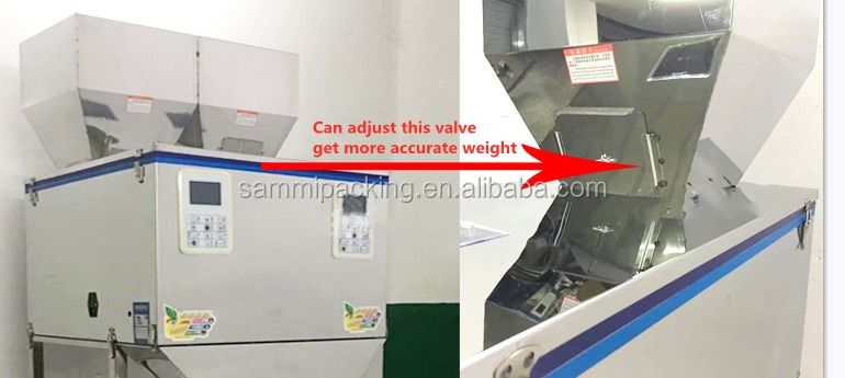 Kualitas tinggi 50-5000g Mesin Pengisian Bubuk Partikel Otomatis Teh Biji Kacang Pengemasan Menimbang Mesin Pengemasan Pengisi