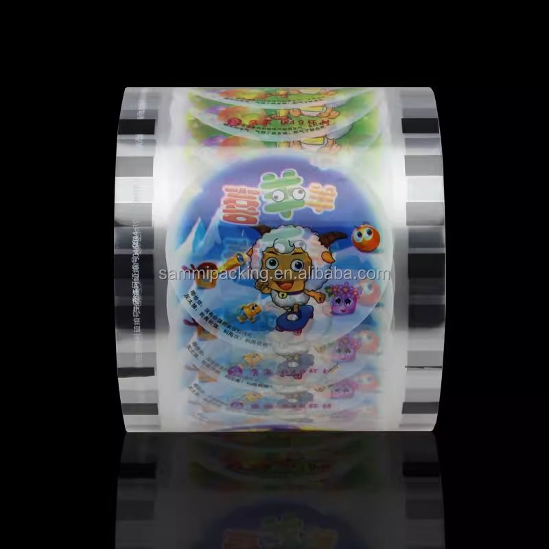 Film Sealing Roll Film untuk cangkir kertas plastik untuk jus susu minuman teh