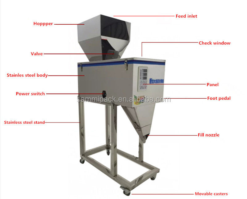 Grosir Harga Murah FZ-999 Mesin menimbang dan mengisi dengan bangku kaki Mudah dioperasikan