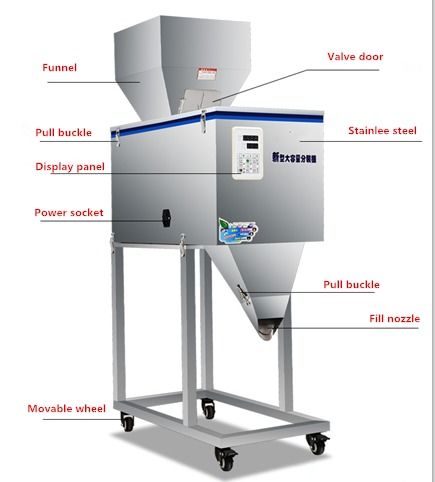 Harga Murah Mesin Pengisi Berat Otomatis untuk Bubuk/Bumbu/Benih, Peralatan Kemasan Multifungsi dengan Dispenser Skala