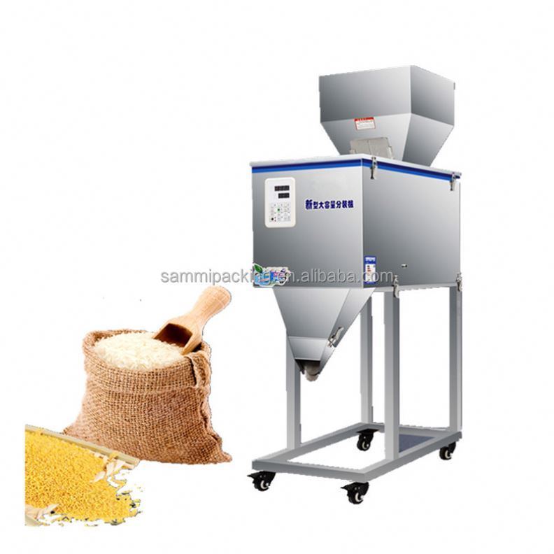 Multi-fungsi 50-3000g Intelligent Powder Food Filler Grain Cereals Sachet Bag Racking Weighing Filling Machine Harga pabrik