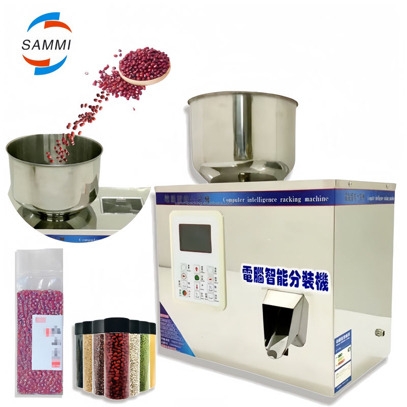 Mesin Pengisi & Pengemas Pil Garam Semi-Otomatis 2-200g dengan Motor Efisien untuk Aplikasi Kimia Bubuk Granular & Minuman