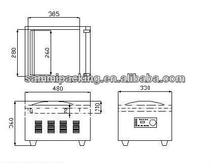 Mesin Pengemas Vakum Ruang Tunggal Penjualan Panas / Mesin Penyegel Vakum Meja untuk Kantong Plastik PV PET, Daging Sapi/Makanan Laut/Daging/Permen/Biji-bijian